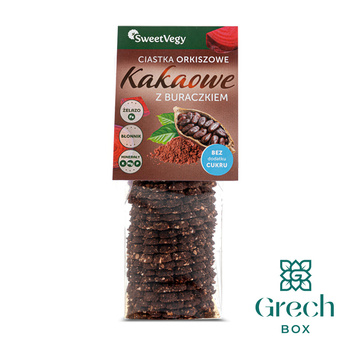 Ciastka orkiszowe Kakaowe z buraczkiem
