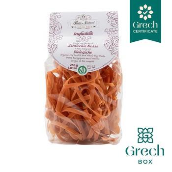 Makaron tagliatelle z soczewicy i mąki ryżowej