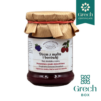 Dżem z maliny i borówki