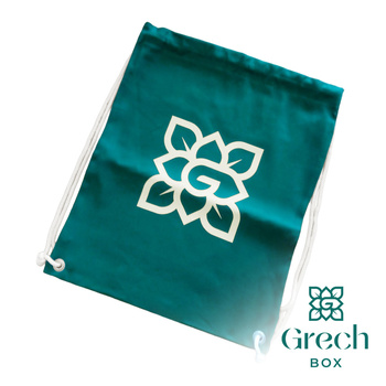 Plecak bawełniany zielony