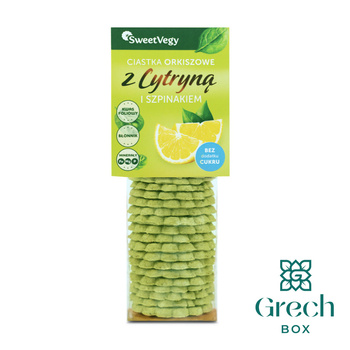 Ciastka orkiszowe z Cytryną i szpinakiem
