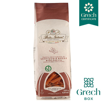 Makaron penne z soczewicy